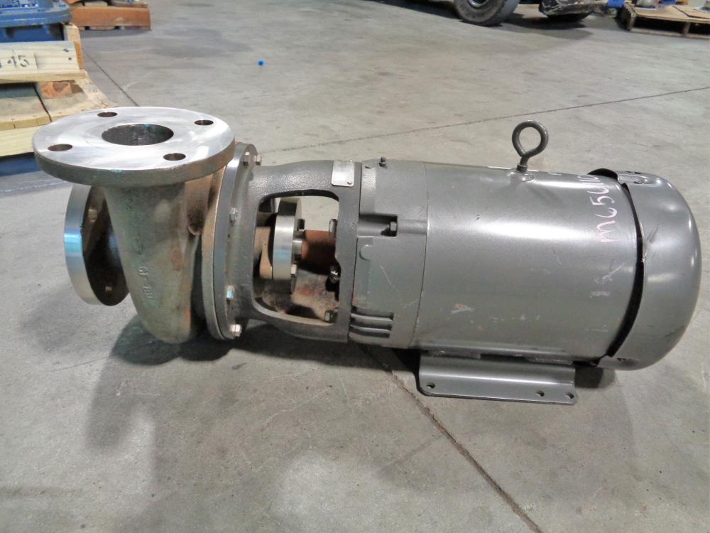 AMPCO CENTRIFUGAL PUMP 3 X 2-1/2 ECH W/ BALDOR MOTOR 10HP 3500RPM JPM3711T